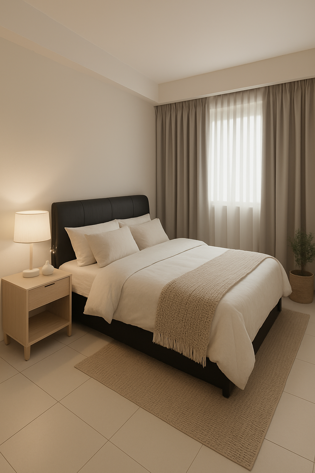 Another staged bedroom interior